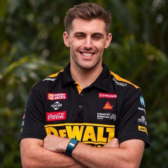 Anton De Pasquale wearing a Thrive band